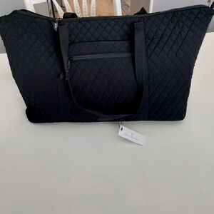 Vera Bradley Deluxe Travel Classic Black Microfiber NWT